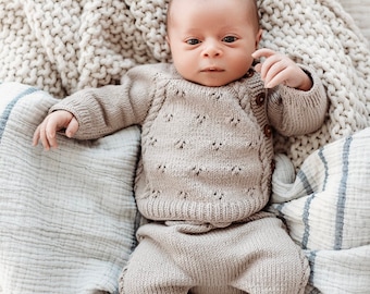 Newborn Baby Coming Home Outfit | Knit Newborn Outfit | Newborn Boy Coming Home Outfit | Newborn Girl Coming Home Outfit | Knit Baby Clothes