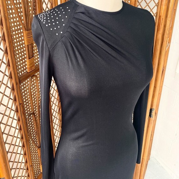 Vintage 1970’s Matte Jersey Rhinestone Studio 54 D