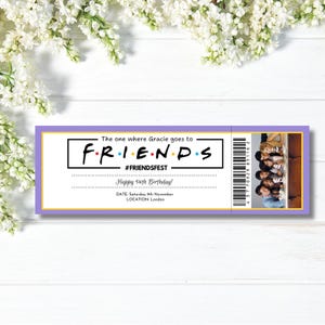 Personalisierte Friends Fest Ticket - Digitaler Download