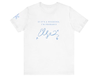 Camiseta de Elsa / Princesa de fiesta, camiseta con mangas de copo de nieve