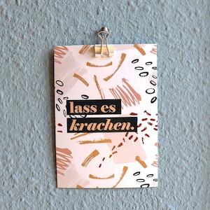 Cartão de aniversário “Deixa rasgar” | Aniversário dizendo design moderno simples