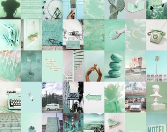 Mint Green Collage Etsy