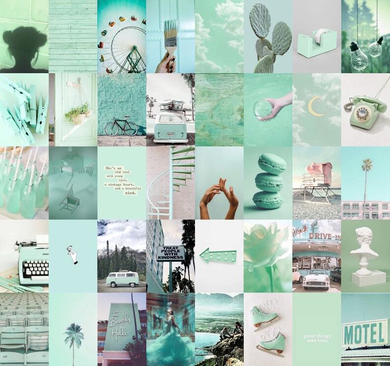 Mint Wall Collage Kit - Etsy