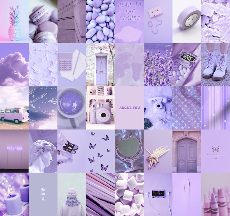 Lavender Wall Collage Kit - Etsy