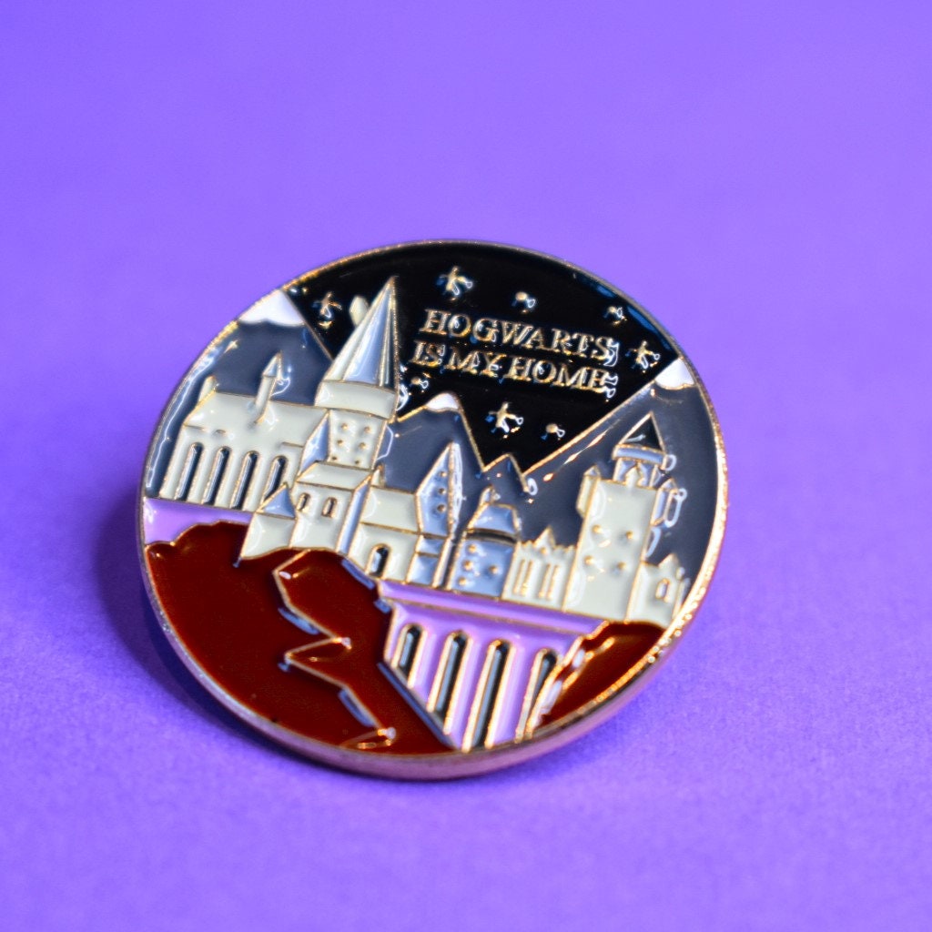 Hogwarts is My Home Enamel Pin Badge Brooch Book Lovers Etsy UK