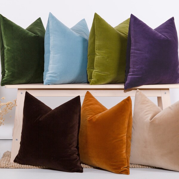 Velvet Pillow Cover Etsy