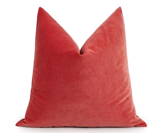 Rose Pink Velvet Pillow Cover | Soft Euro Sham & Cushion