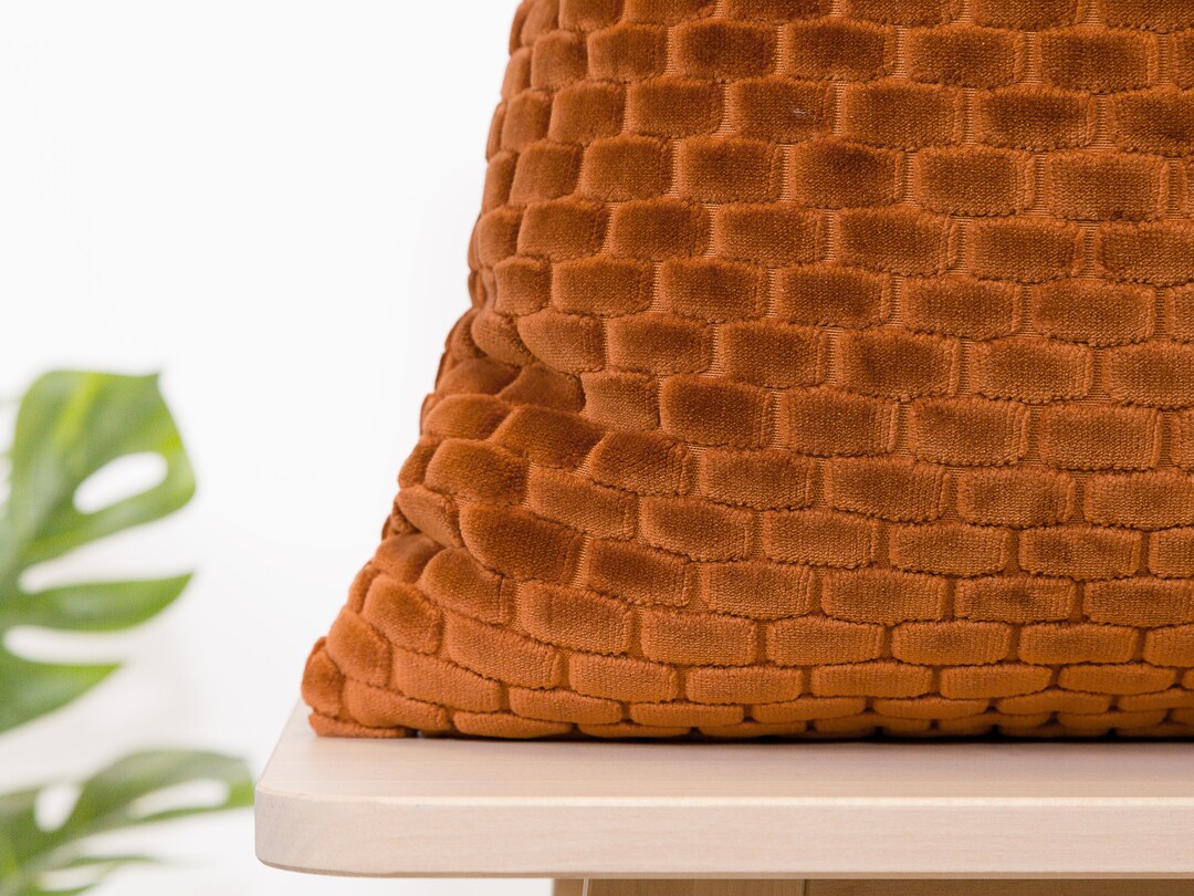 Copper Textured Pillow Cover Bohemian Throw Pillow Copper Etsy