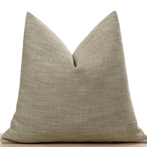 Taupe Beige Pillow Cover • Euro Sham Cover • Throw Pillow Cover • Decorative Sofa Pillow Cover •Thick Woven Fabric •• All Sizes