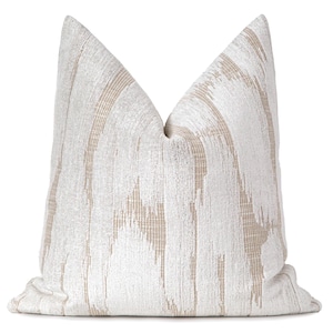 Ivory Abstract Pillow Cover • Cozy and Chic Home Style