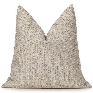 Poszewka na poduszkę w kolorze ziemistego beżu w kropki | Teksturowana poszewka na poduszkę w stylu europejskim, neutralny wystrój w stylu rustykalnym