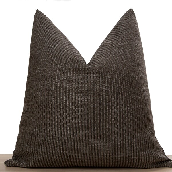 Dark Brown Pillow Etsy