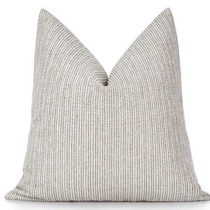 Neutral Throw Pillow Cover • Euro Sham Cover • We Pay Duty for USA • Farmhouse Throw Pillow Cover • Textured Cream Beige Cushion • All Sizes