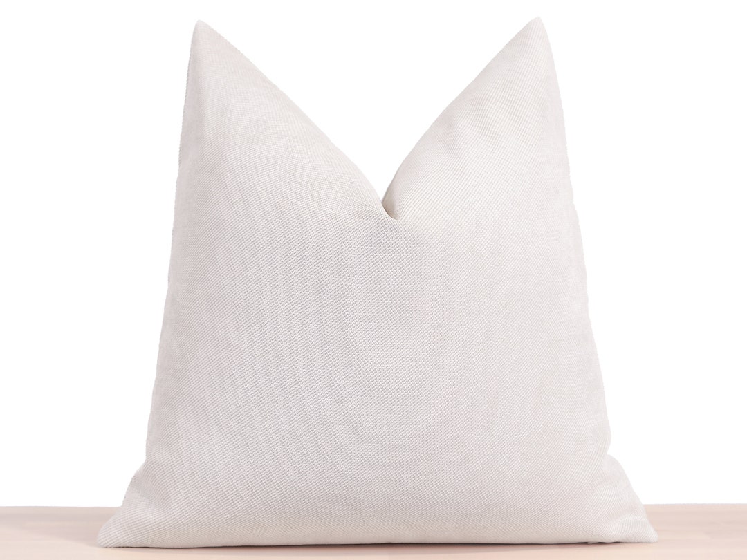 Cream Linen Pillow Cover Neutral Pillow Cover Ivory Euro Etsy