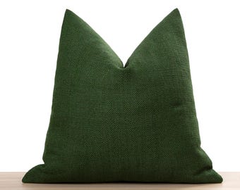 Grönt linneörngott | Boho Euro Sham, vävd kudde, vi betalar tull för USA