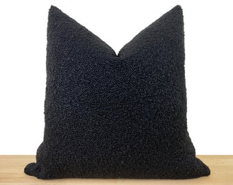 black pillow sham