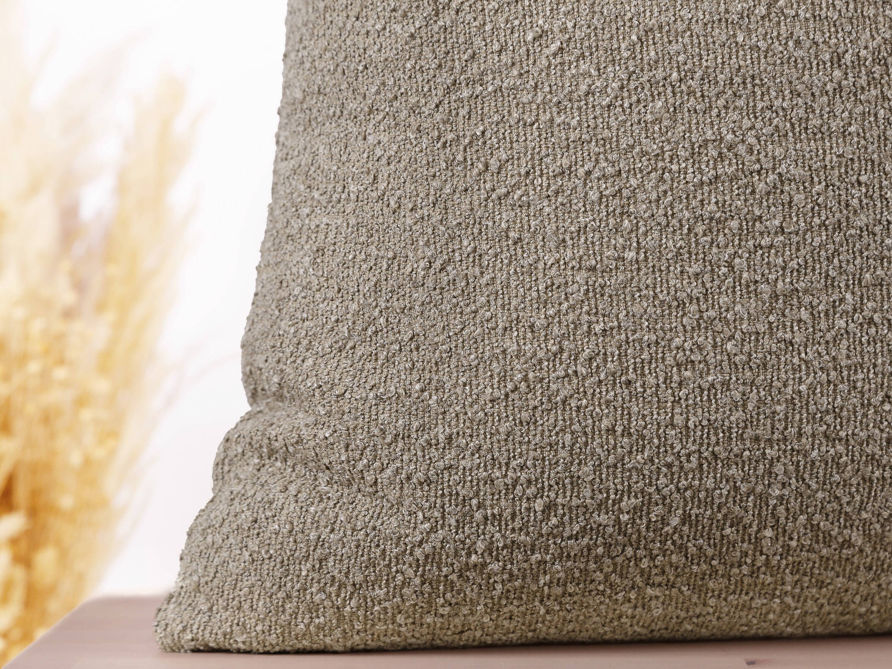 Taupe Boucle Pillow Cover Taupe Euro Sham Cover Textured Etsy