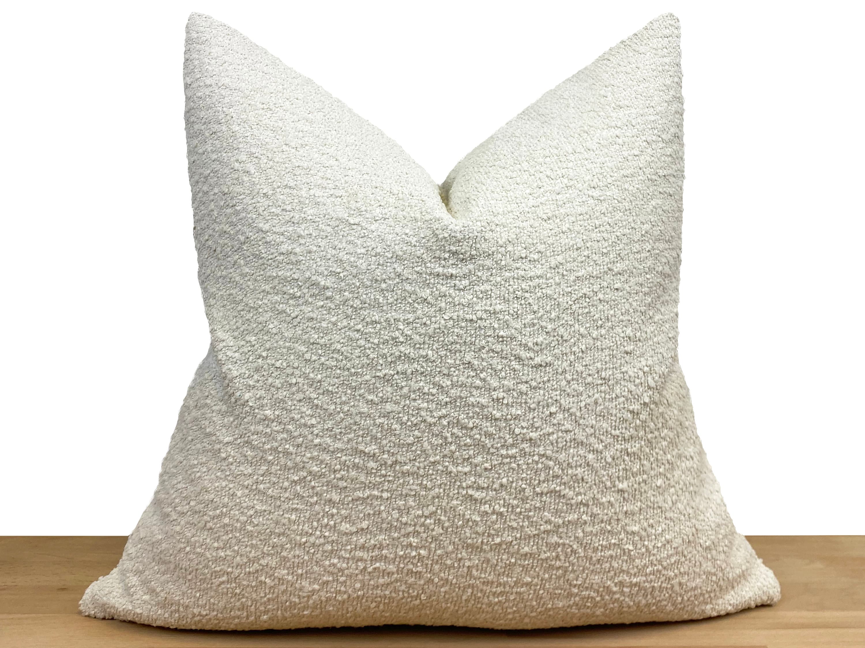Off White Boucle Pillow Cover off White Euro Sham Cover Etsy