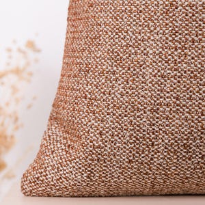 Woven Copper Pillow Cover • Boho Throw Pillow Cover • Euro Sham Cover • Cozy and Boho Cushion • Woven Thick Textured Cushion ••  All Sizes