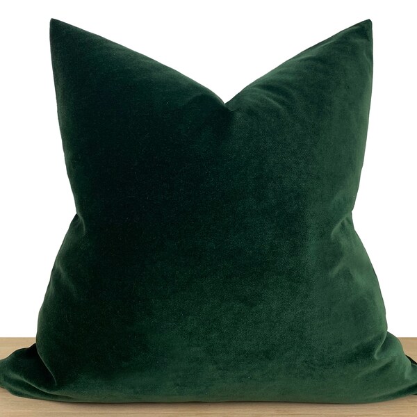 Emerald Green Velvet Pillow Etsy