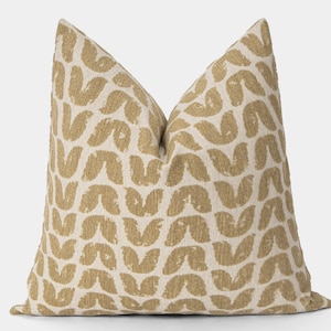 Mustard Floral Textured Pillow Cover • Floral Euro Sham Cover • We Pay Duty for USA • Mustard Cushion • Soft Woven Throw Pillow •• All Sizes