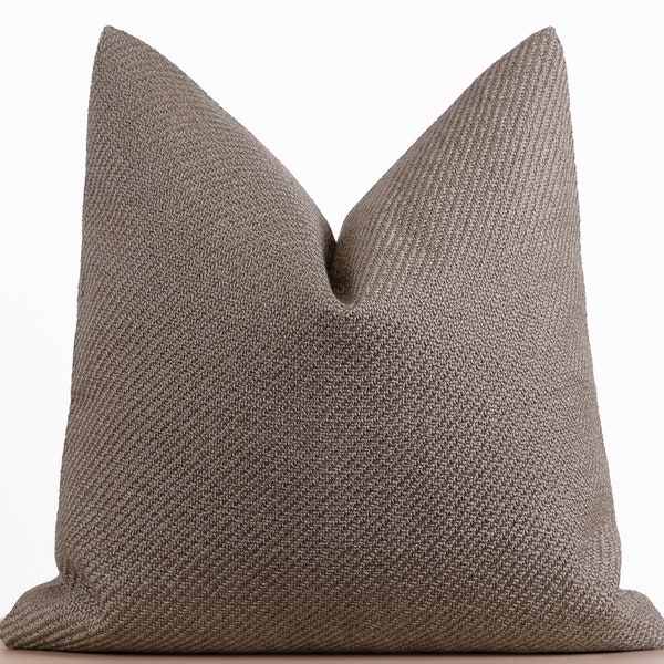 Taupe Throw Pillow Etsy