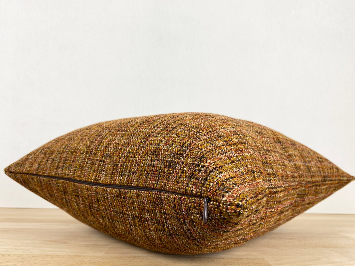 Rust Boho Pillow Cover Rust Euro Sham Cottage Pillow Woven Etsy