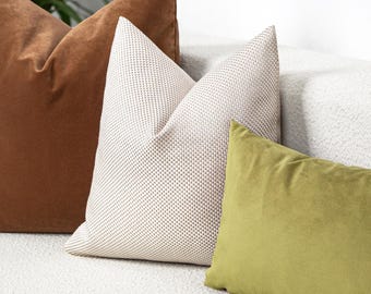 White Gold Woven Pillow Cover | Elegant Cream & Gold Cushion, We Pay Duty for USA