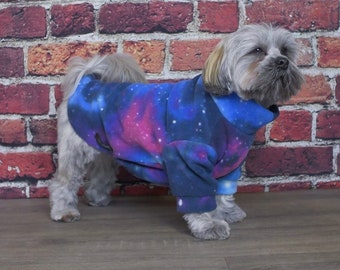 Dog Fleece, Made In UK, Waterproof, Galaxy, Star Paws