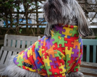 Puzzle Jigsaw Coat/Fleece Multicoloured/ made to measure / waterproof