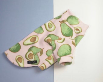 Pink avocado water resistant Dog Fleece / coat