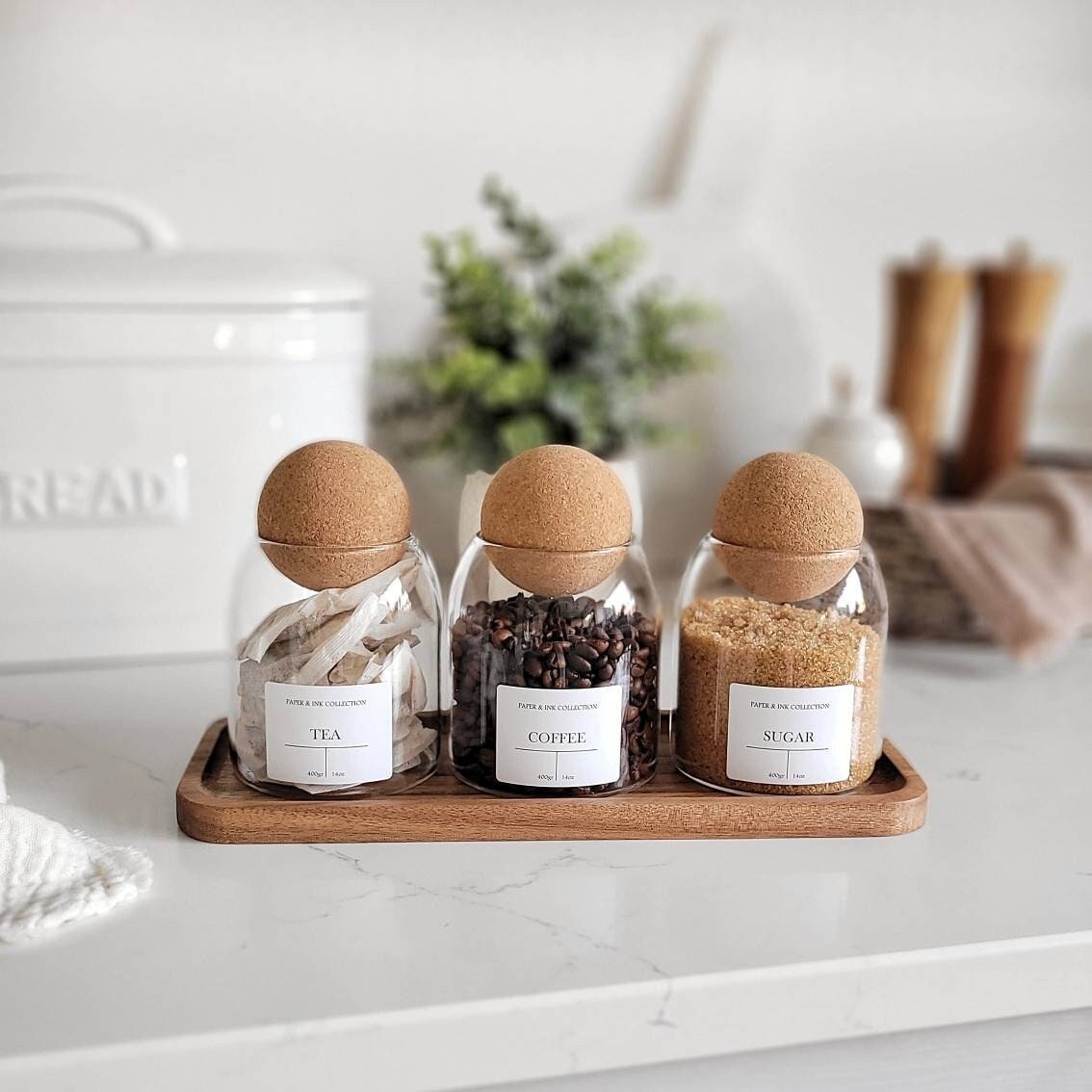 Glass Storage Jars with Cork Ball Lid Set – Shop Our Favorites