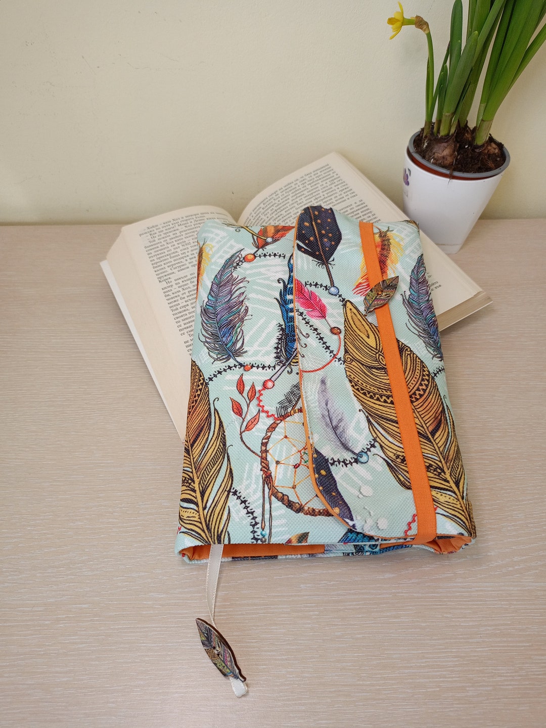 Waterproof Adjustable Wraparound Book Cover, Padded Book Protector