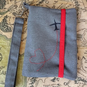 Organizador de documentos de viaje, Imprescindibles de viaje, Porta pasaporte con ranura para tarjetas, Accesorio de viaje, Bolsa para documentos de viaje, Funda para pasaporte