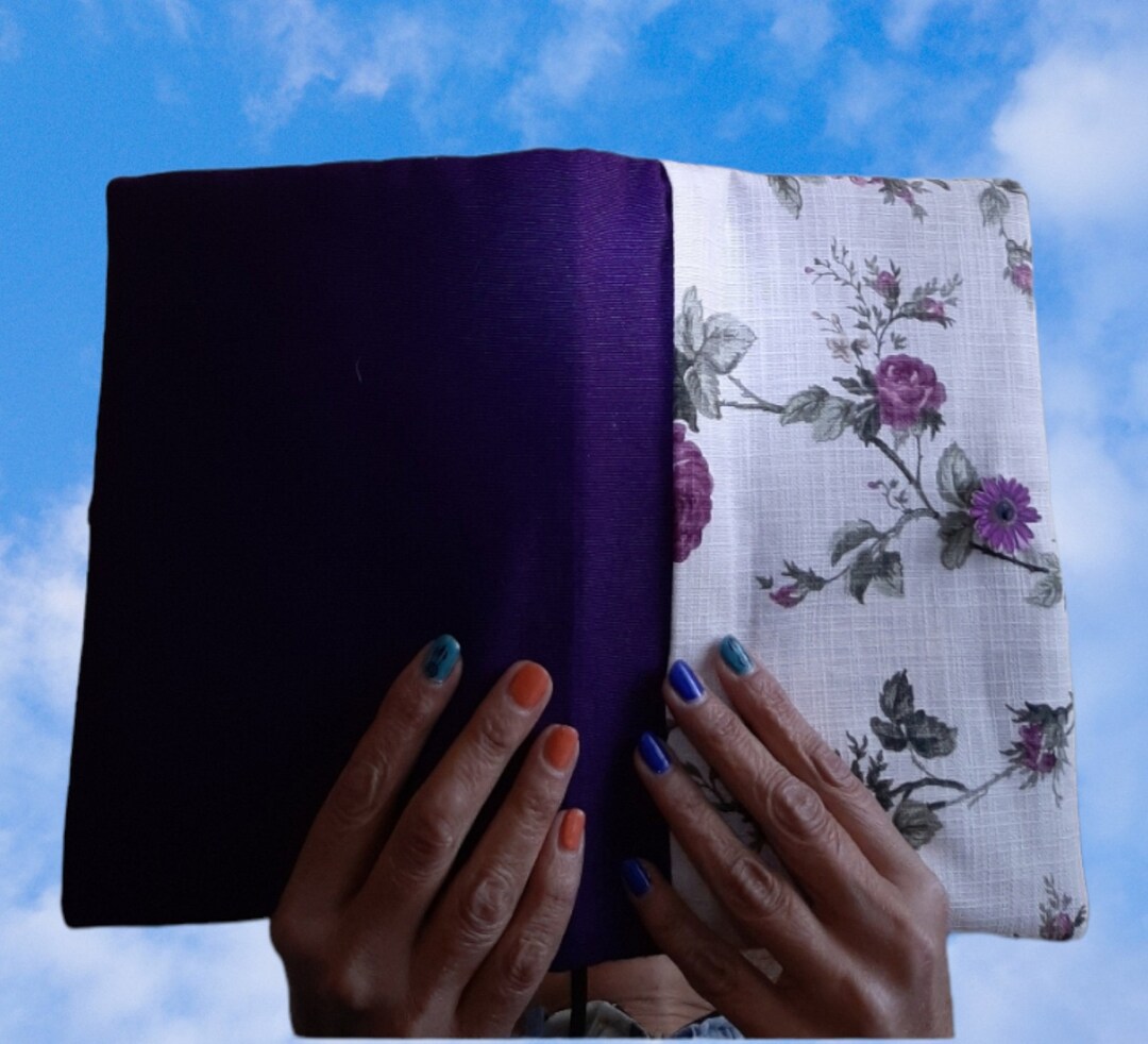 Cloth Book Cover Notebook or Journal Cover Whit Zipper Etsy UK