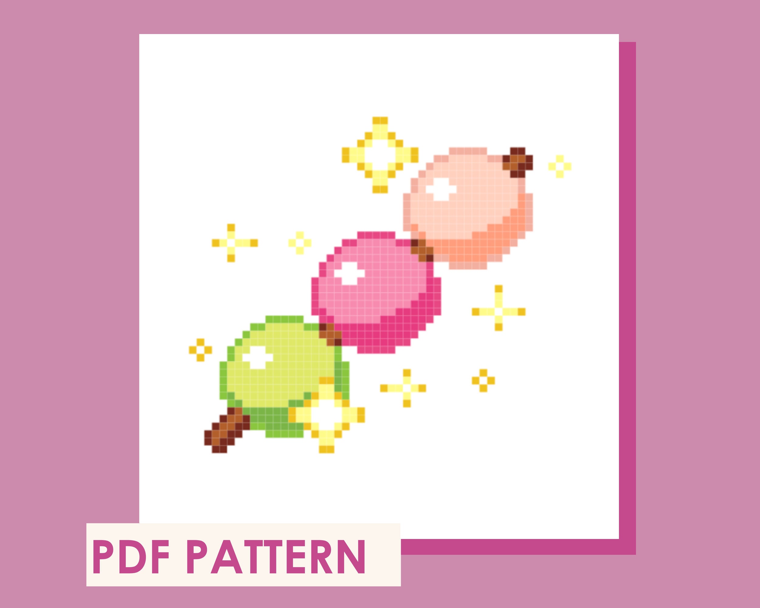 Dango Modern Cross Stitch PDF Pattern - Simple - Cute - Japanese