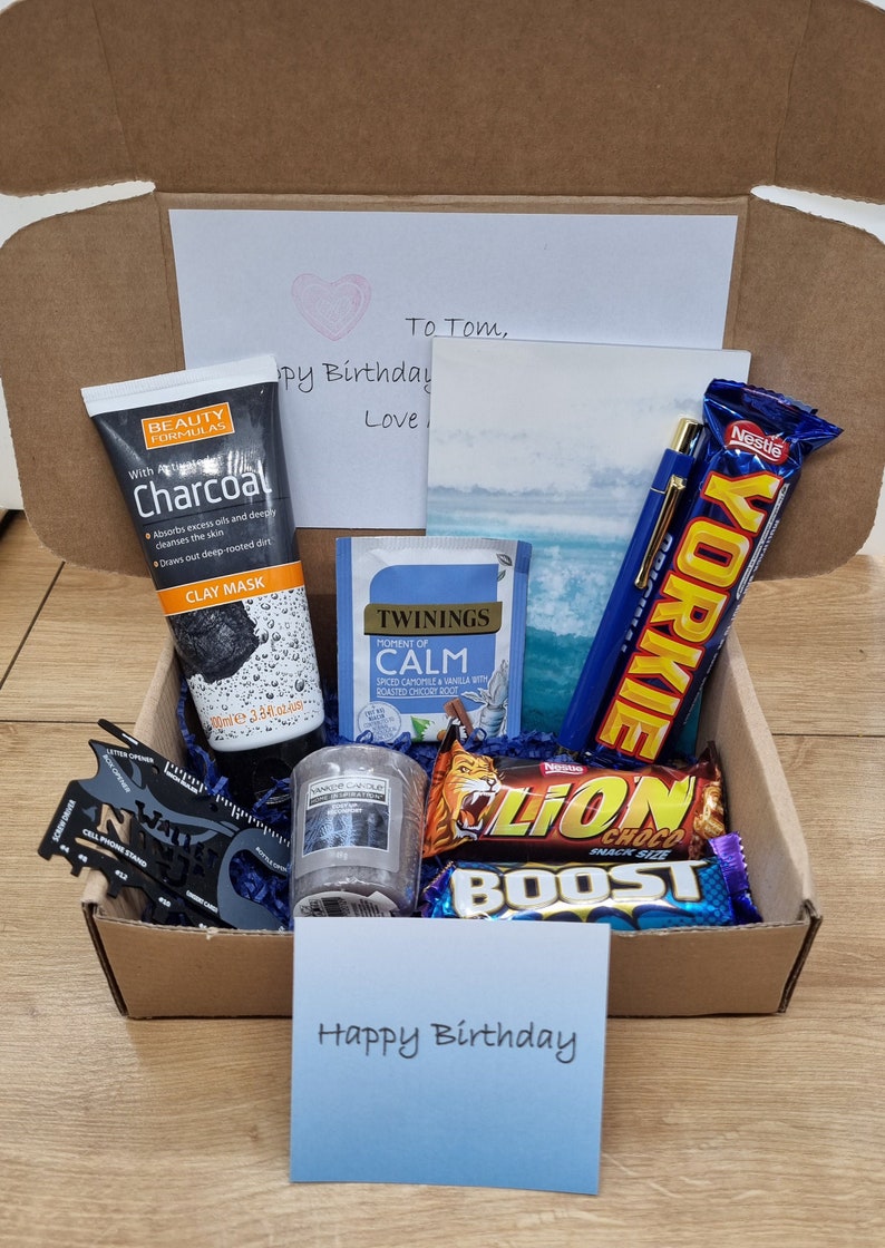 Man's birthday gift boyfriend hamper mens pamper gift box Etsy