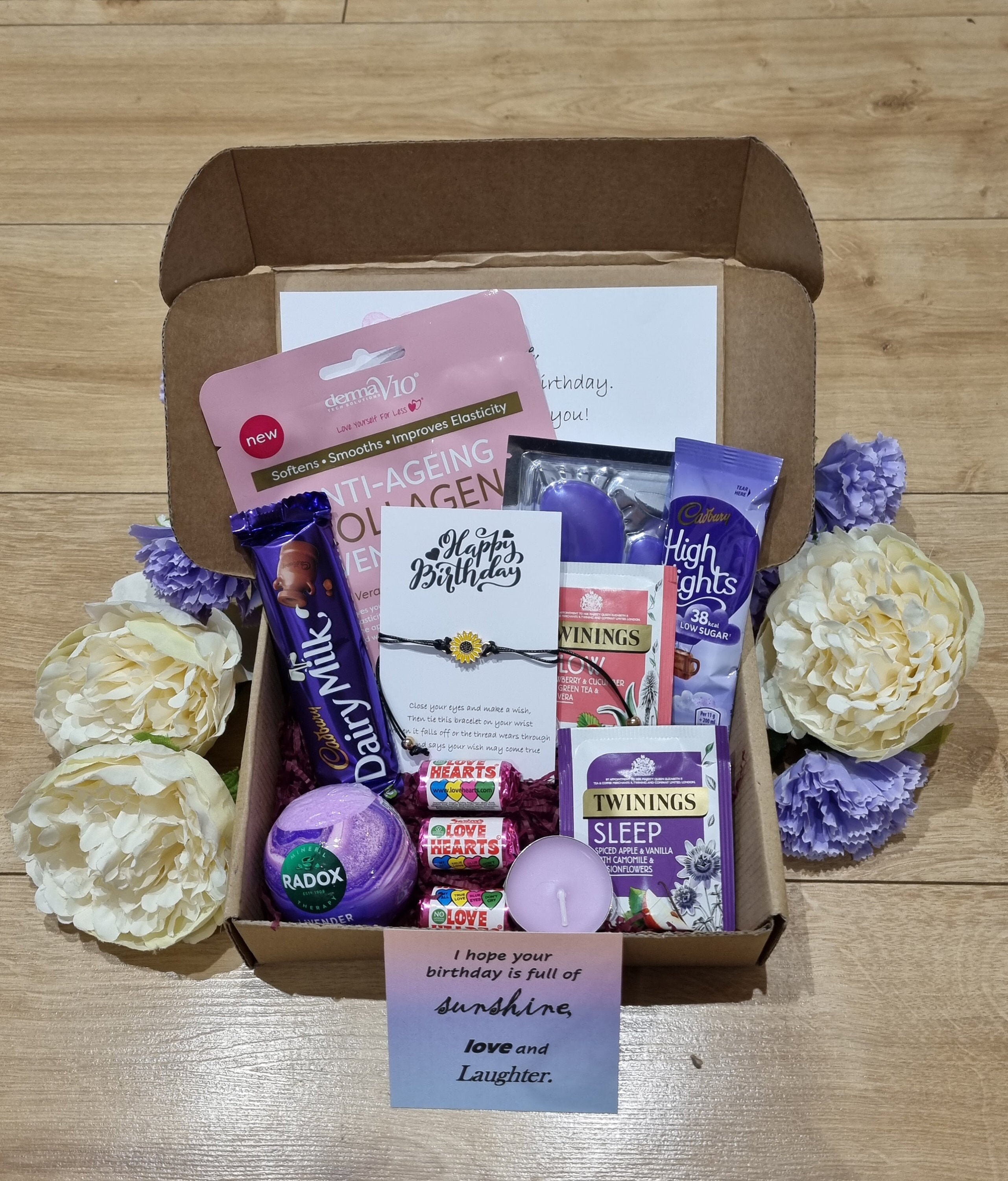 Personalised Happy Birthday pamper hamper gift box mothers Etsy