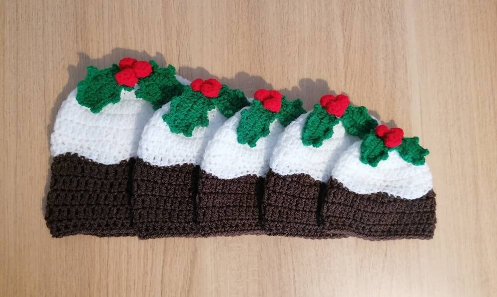 Christmas Pudding Hat Baby Toddler Child Handmade Crochet Etsy UK