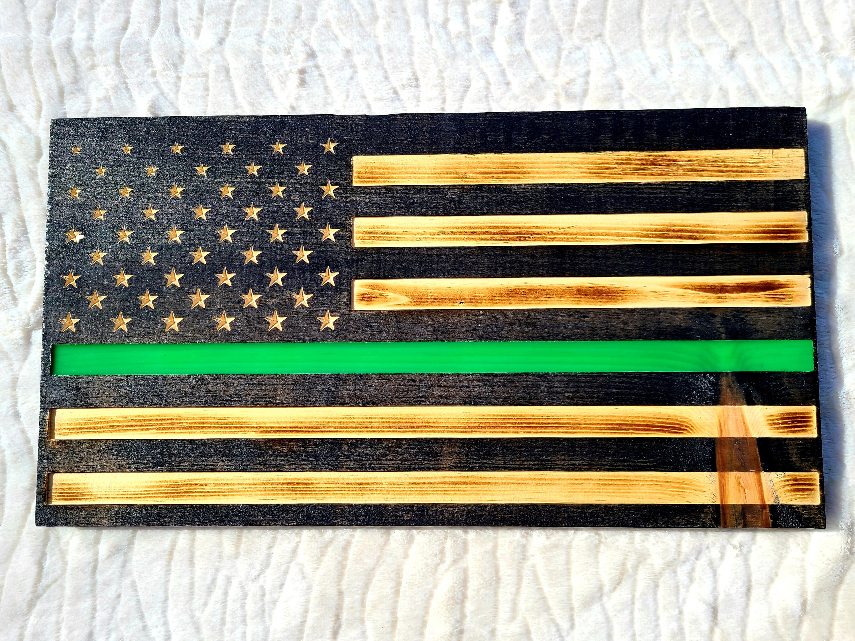 Thin Red Line / Thin Blue Line/ Thin Green Line American Flag Etsy