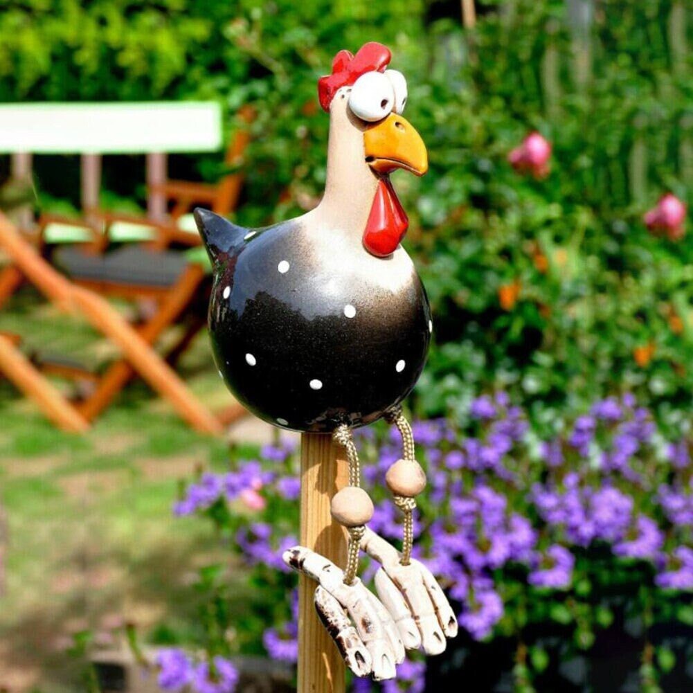 Chicken Sculpture Garden Yard Craft Art Decor Hen Rooster Etsy