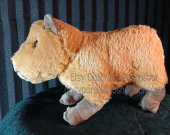 Peluche capybara kawaii fait main poupée capybara en peluche douce poupée animal capybara pour enfants filles cadeau d'anniversaire pour elle peluche