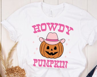 Howdy Pumpkin SVG, Western Halloween svg, howdy svg, Cowgirl svg, country pumpkin svg, chapeau de cowboy svg, citrouille svg, tshirt d’automne design