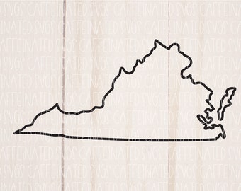 Virginia SVG, Virginia SVG, Virginia Silhouette svg, Virginia Silhouette svg, Virginia PNG, Virginia SVG, digitaler Download, svg, png, eps dxf