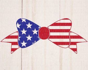 Download Patriotic Bow Svg Etsy
