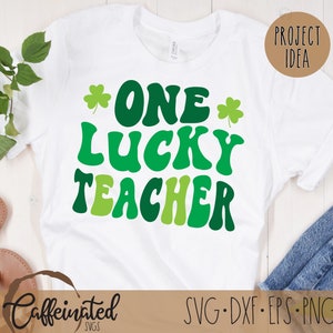 One Lucky Teacher Svg Teacher St Patricks Svg St Patricks | Etsy