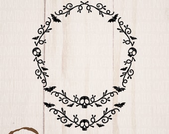 Download Halloween Wreath Svg Etsy