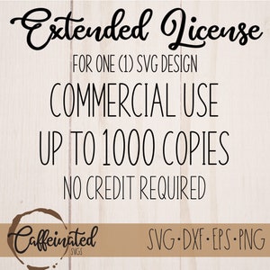 LICENZA ESTESA / Nessun credito richiesto / Prodotto singolo / Fino a 1000 copie / Uso commerciale / Design SVG singolo