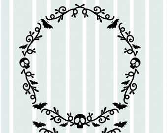 Download Halloween Wreath Svg Etsy