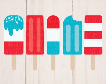 Patriotic Popsicles svg | 4th of july popsicle svg | 4th of july svg | popsicle svg | patriotic svg | digital download, svg png eps dxf